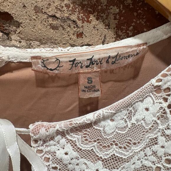 For Love & Lemons White Lace Rosalita Mini Dress Size Small - Picture 9 of 10